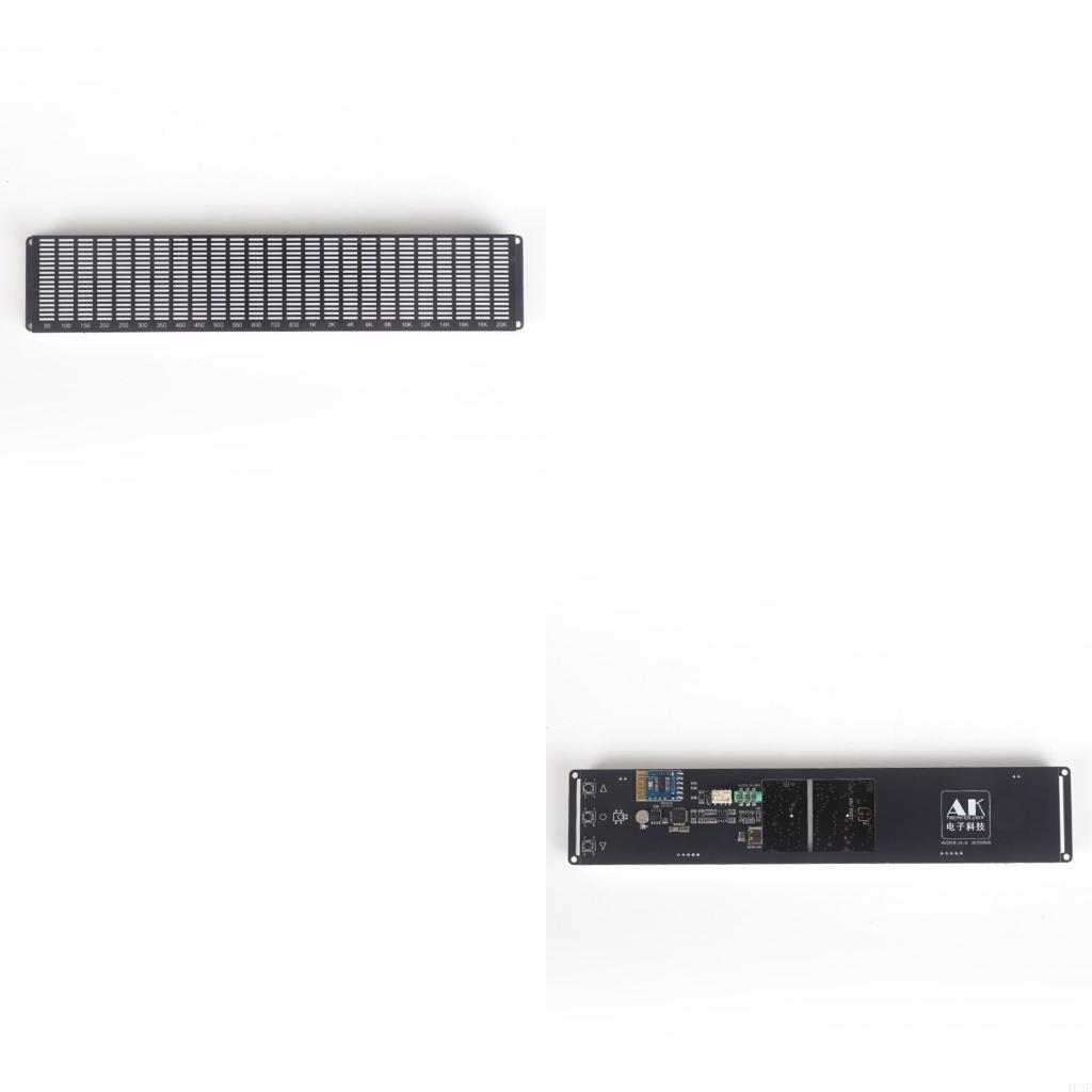 Audio Music Link - 462E DIY 音楽スペクトラムボード、クロックライトウィンドウ、ロング LED パネル、ワイヤレス音楽リンク、デスクスピーカー用信号ピックアップ付き