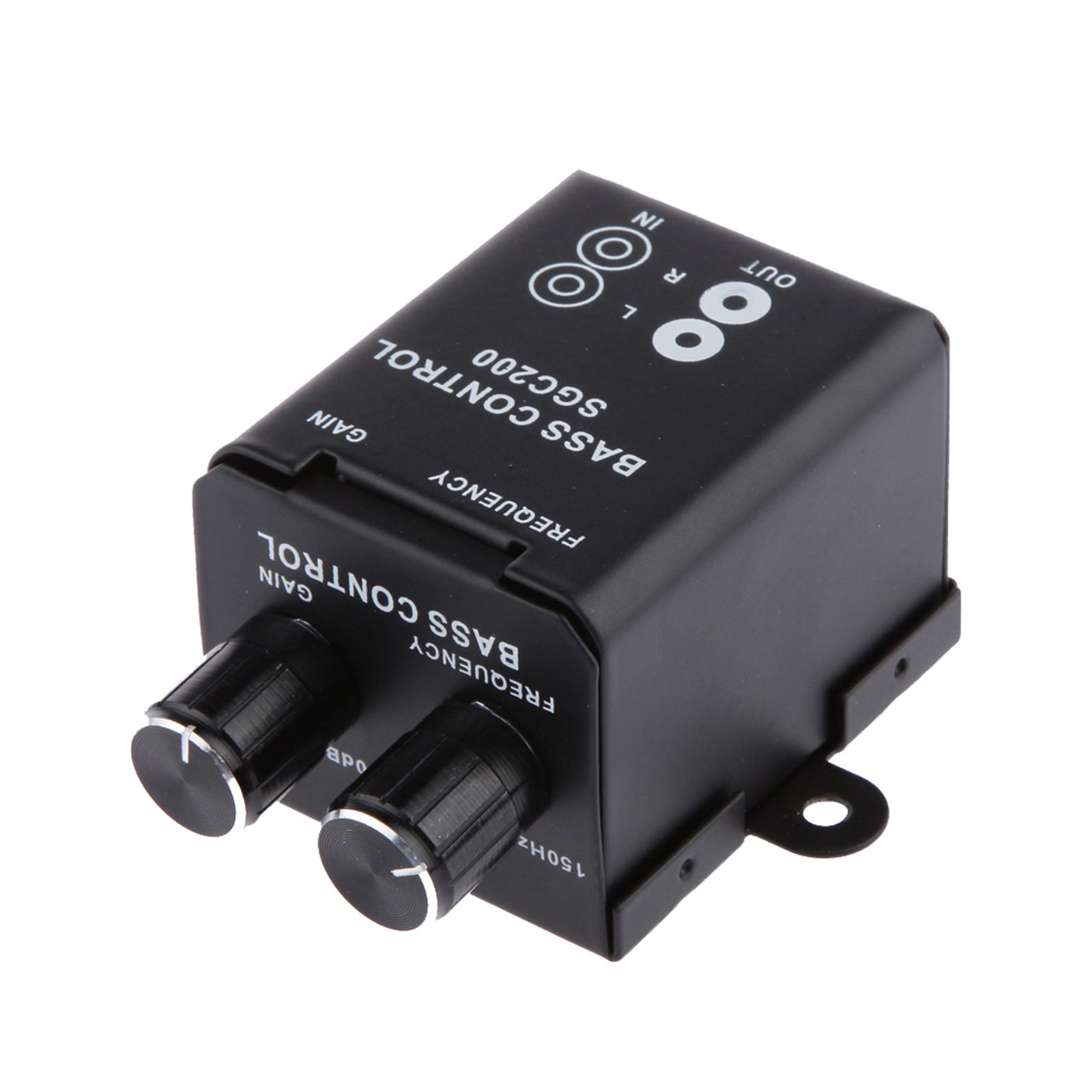 Audio Music Equalizer - サブウーファーベースリモートボリュームコントロールノブ、rcaレベル、車、オーディオアンプ、イヤフォン用の周波数クーラライザー