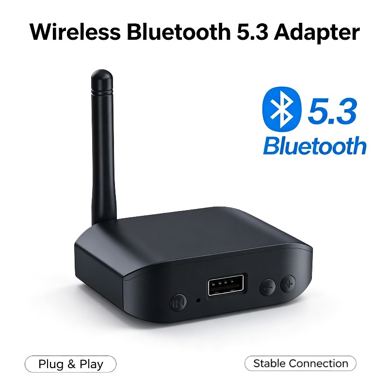 Audio Music Link - 車用 Bluetooth アダプター 5.0 オーディオレシーバー デュアルリンク
