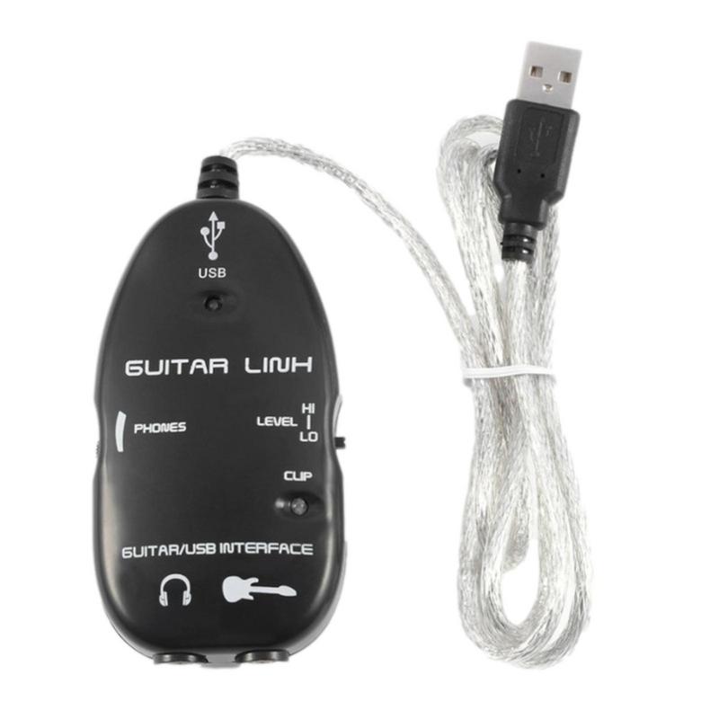 Audio Music Link - ギター用リンク付きUSBインターフェース,エレキギター用リンクケーブル,コンピューターオーディオ,コネクター,コード,音楽用アダプター