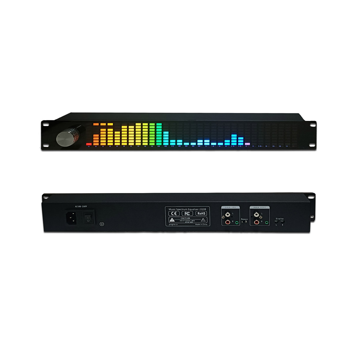 1.5U ミュージックスペクトラムデジタルイコライザー EQ - Audio Music Equalizer のレビューと価格