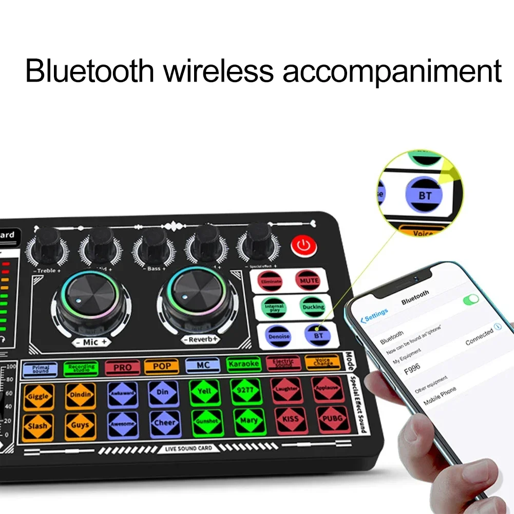 USB オーディオミキサー ライブサウンドカード ストリーミ - Audio Music Voice Changer のレビューと価格