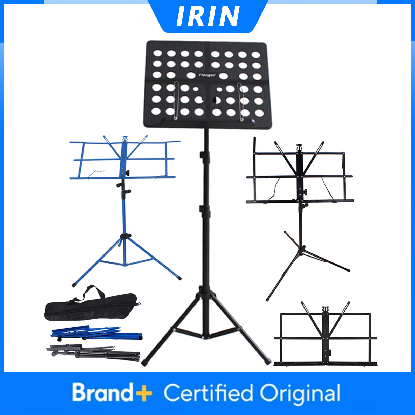 IRIN 折りたたみ式楽譜スタンド ステンレス鋼三脚スタンド - Music Stand Folding のレビューと価格