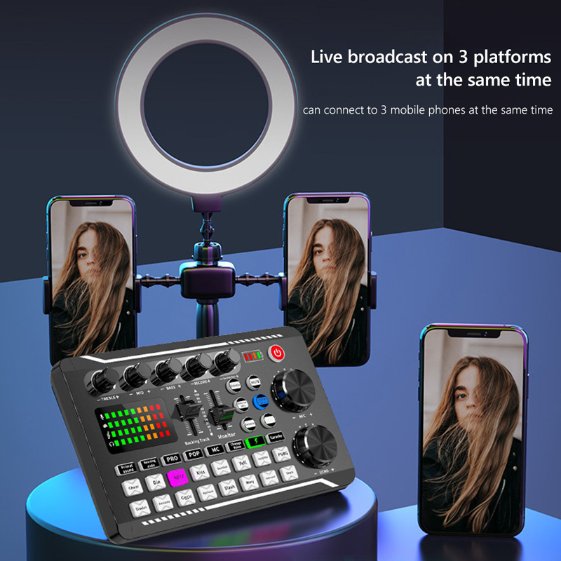 F998-Bluetoothライブサウンドカード,DJオーデ - Audio Music Voice Changer のレビューと価格