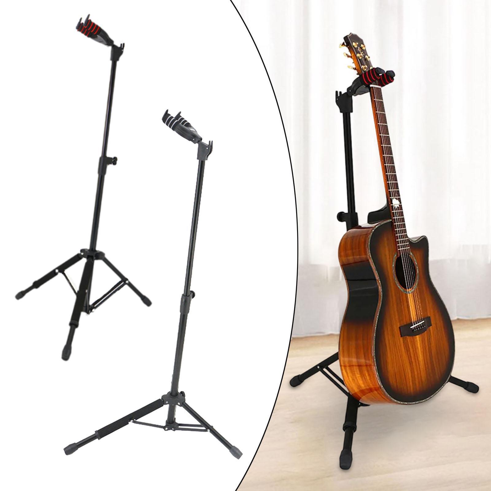 ギタースタンドホルダー垂直サポート滑り止めゴム付きユニバーサ - Music Stand Folding のレビューと価格