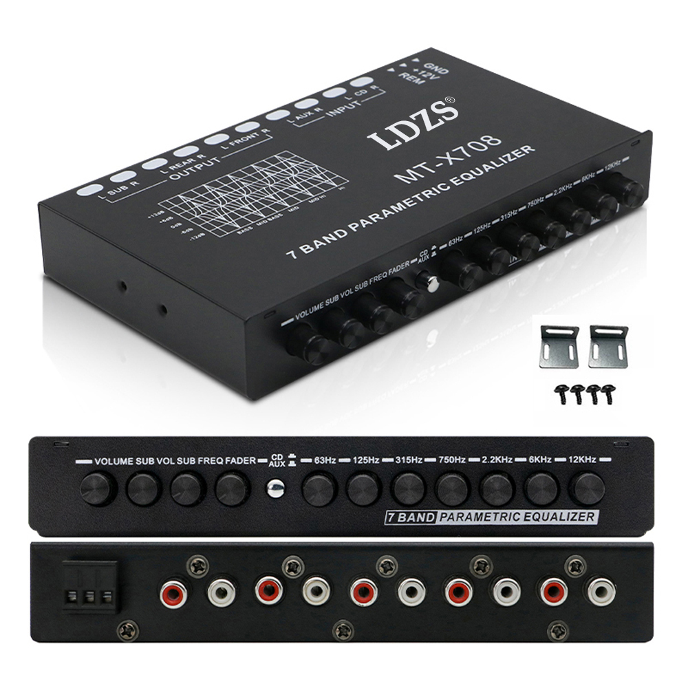 プロフェッショナル7バンドカークーライザー、多機能カーオーデ - Audio Music Equalizer のレビューと価格