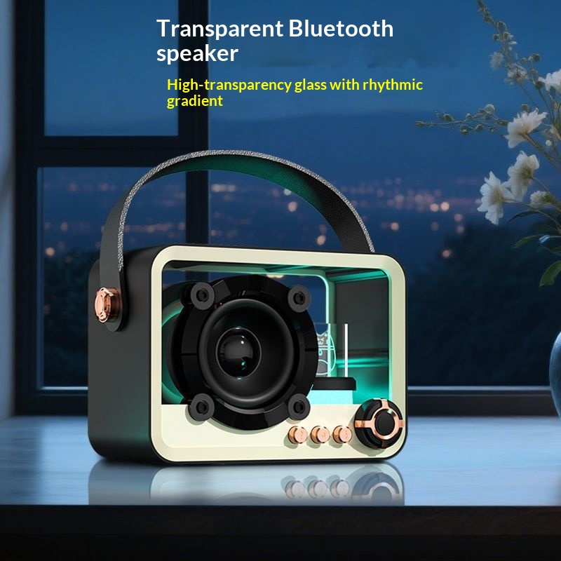 透明ワイヤレススピーカーメカ Bluetooth ポータブル - Audio Music Equalizer のレビューと価格